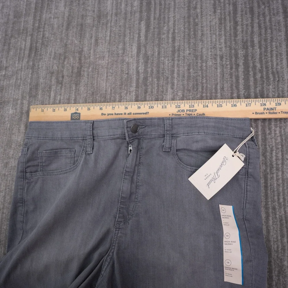 Universal Thread Skinny Jeans Womens 14 Grey NEW High Rise Fair Trade Stretch